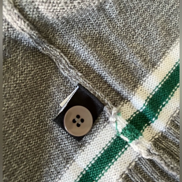 **sold elsewhere** Grey and Green Harry Potter Slytherin Cardigan, size large - Picture 6 of 8